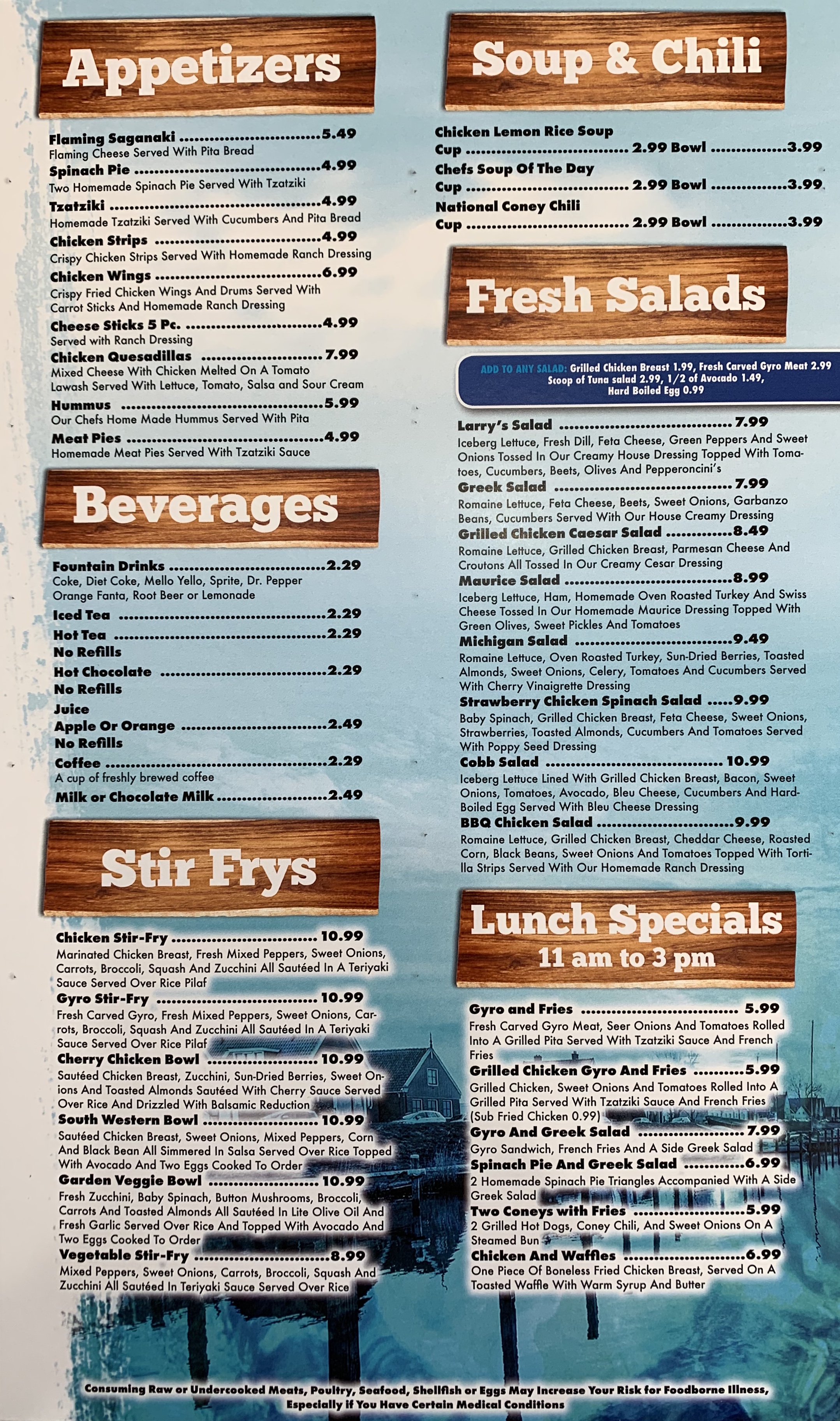 Menu – River Village Family Restaurant